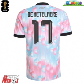 Bélgica Charles De Ketelaere #17 Segunda Equipación Mundial 2026 Manga Corta